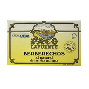 Berberechos Al Natural Paco Lafuente 25/30 Gigante