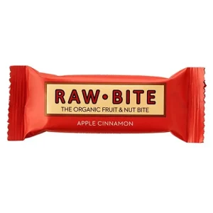 Barrita Manzana y canela 45g, Rawbite