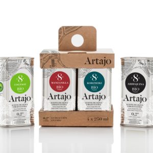 Artajo – Degustación – Ecológico – Aceite de oliva virgen extra 4 x 250 ml