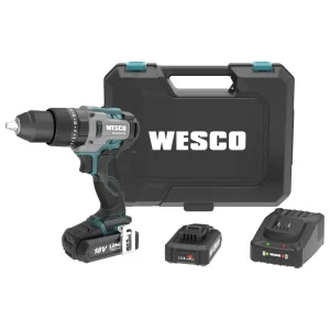 Taladro Percutor a Batería 18 V 60 NM 2 Baterías Wesco