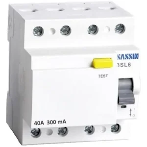 DIFERENCIAL SUPERINMUNIZADO SERIE 3SL6 2P 63A 30mAA6kA L62A63/300L SASSIN