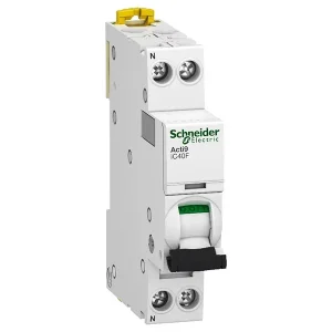 INTERRUPTOR AUTOMÁTICO MAGNETOTERMICO DPN F 1P+N 25A CURVA C A9P53625 SCHNEIDER