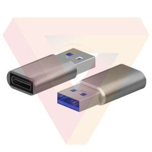 Mini Adaptador USB – Tipo USB-C Hembra y Tipo A Macho