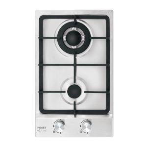 Parrilla gas empotrable 30cm, 2 quem, acero inox, Riviera