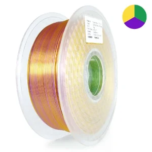 PLA Tricolor Silk Gold-Green-Purple Print Pro (Oro-Verde-Violeta)