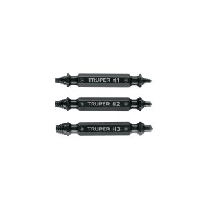 Blíster con 3 puntas extractoras de tornillos, Truper