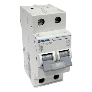 INTERRUPTOR AUTOMATICO TD3 EM06 2P 25A 6kA C 2M 104848 TERASAKI