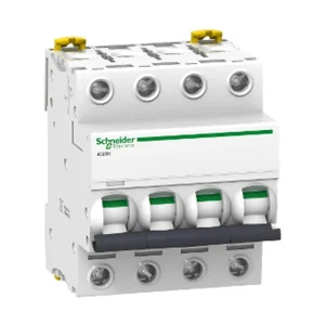 INTERRUPTOR AUTOMATICO MAGNETOTERMICO iC60N 4P 40A CURVA C A9F79440 SCHNEIDER