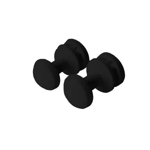 PACK 2 COLGADORES AQUABIT NEGRO COLTOANE EV CONFORT