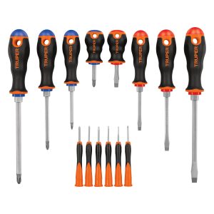 Juego de 8 desarmadores mango Comfort Grip y 6 de joyero