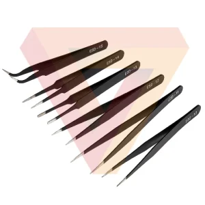 Set Pinzas de Acero Inoxidable